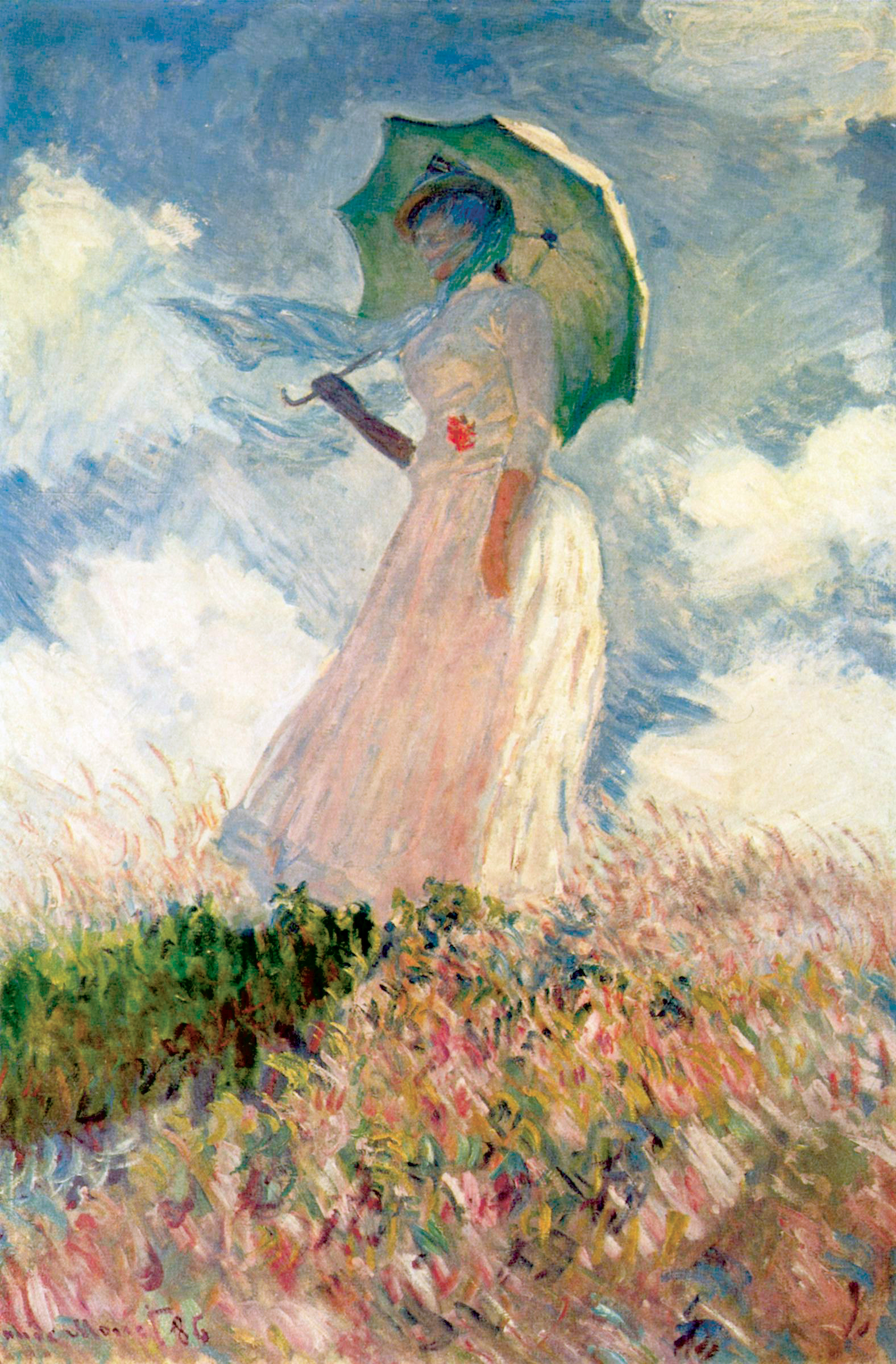 Woman with a Parasol - facing left
